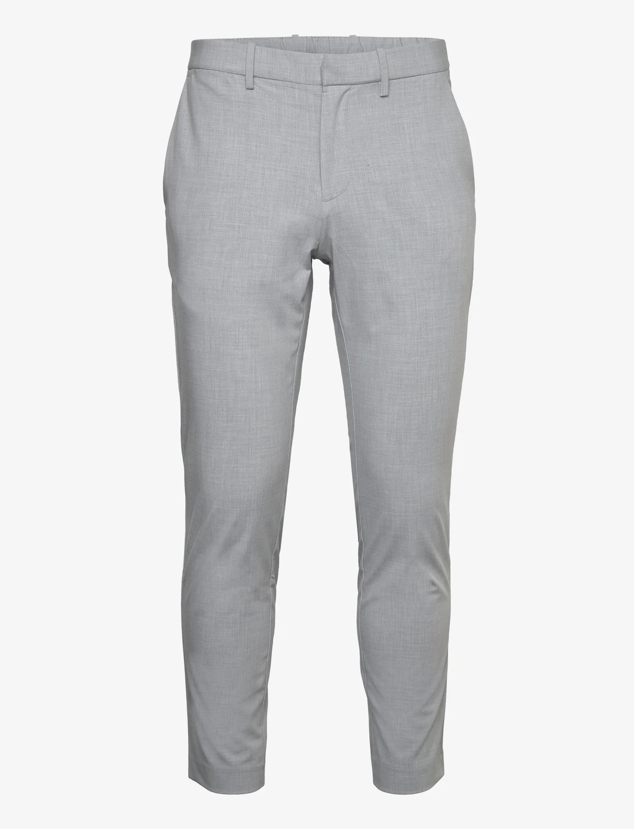 Mango - Tapered fit stretch trousers - jakkesætsbukser - lt pastel grey - 0