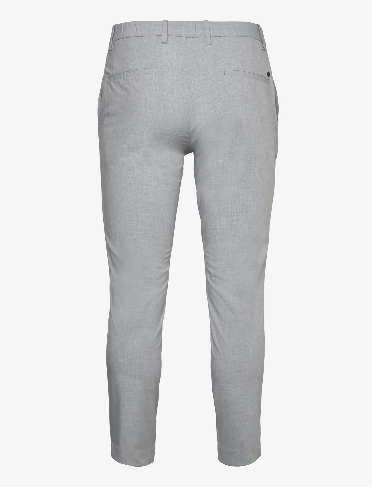 Mango - Tapered fit stretch trousers - dressbukser - lt pastel grey - 1