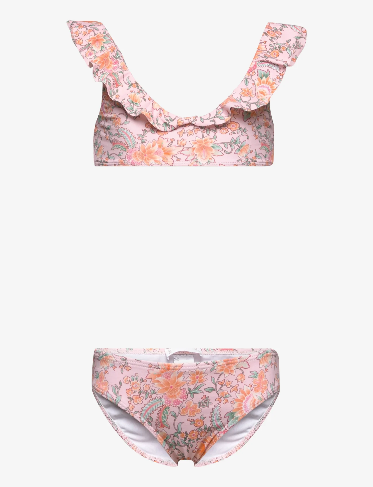 Mango - KIDS/ Floral-print bikini - orange - 0