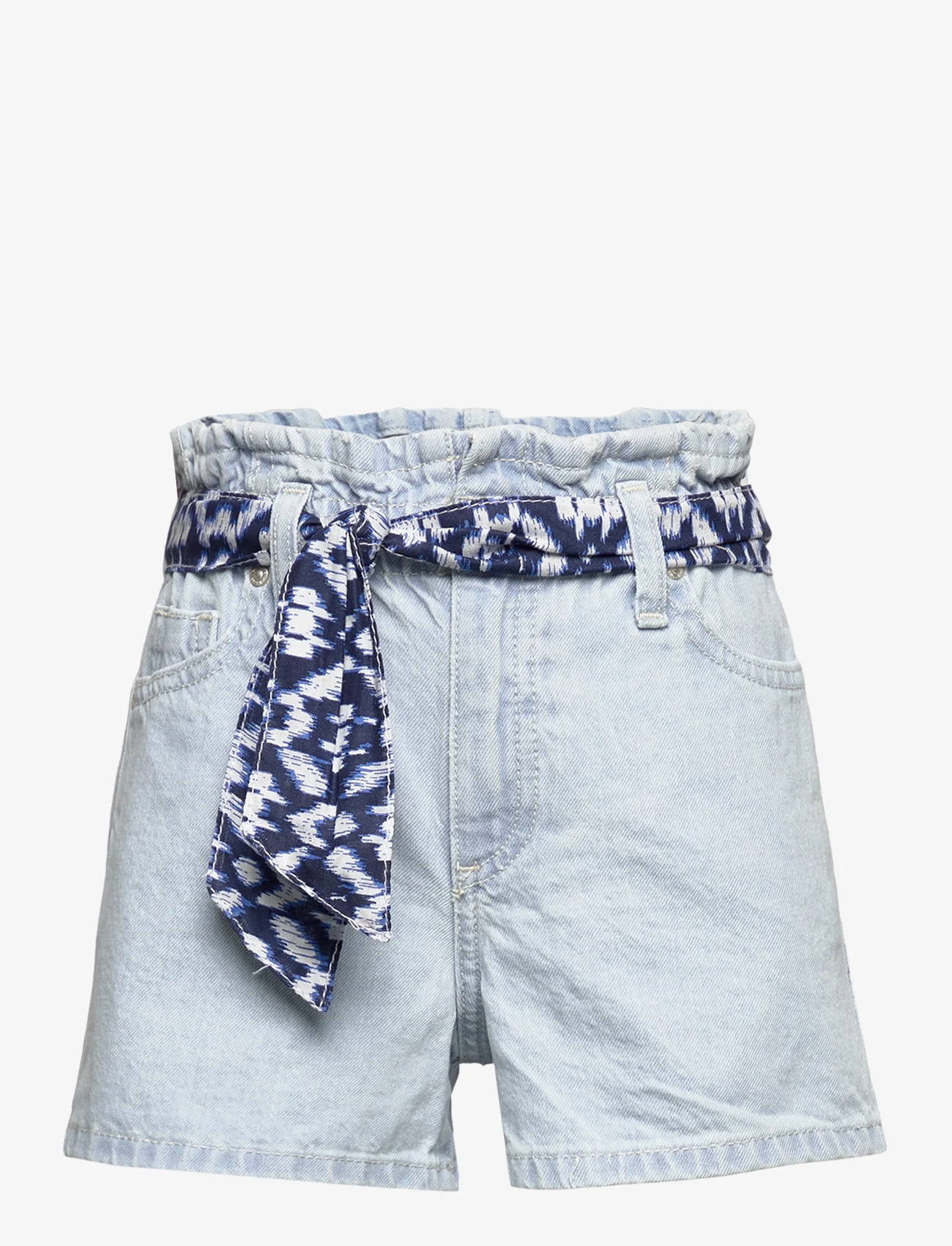 Mango - Paperbag shorts - open blue - 0