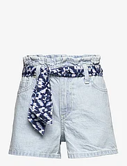 Mango - Paperbag shorts - open blue - 0