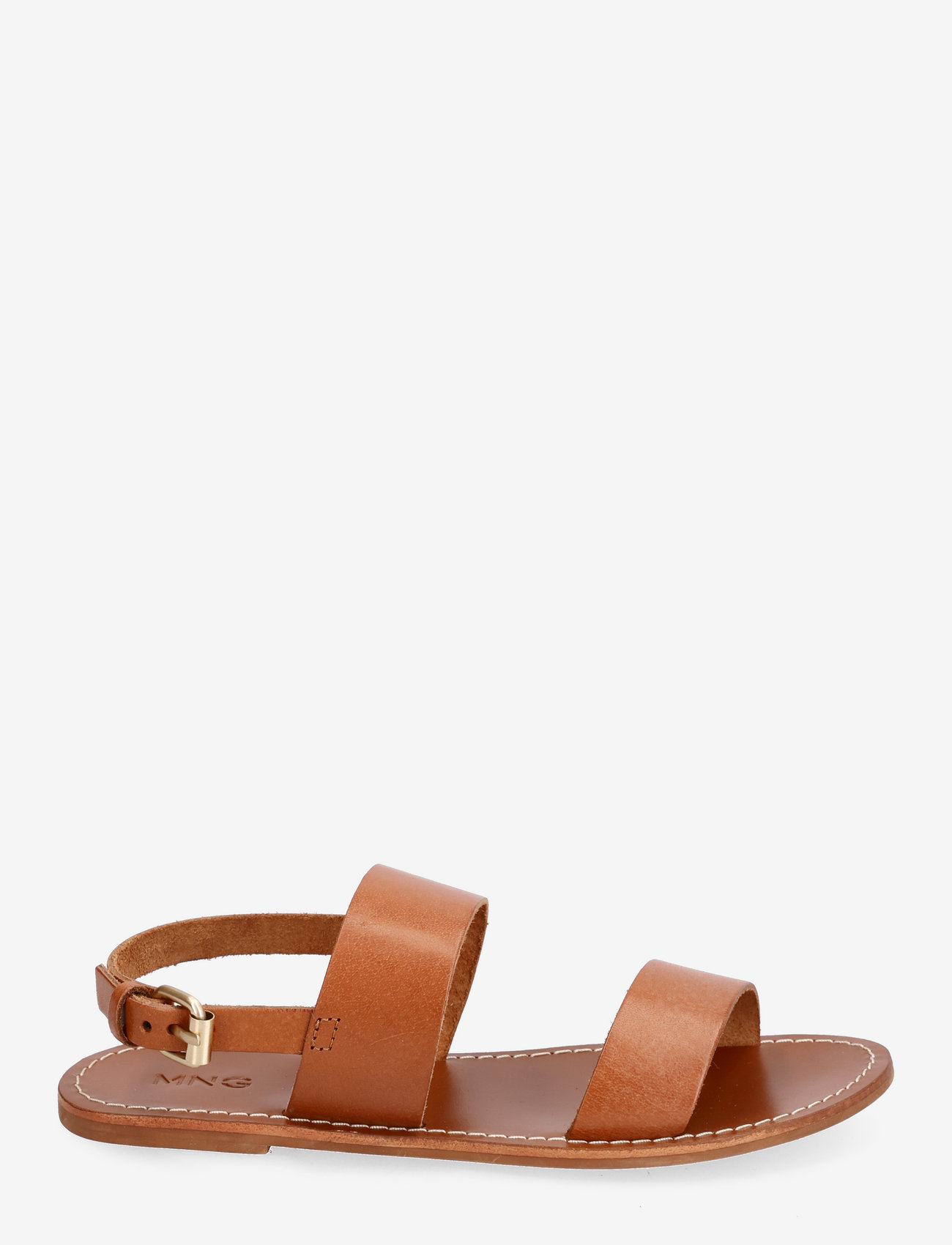 Mango - Leather sandals with straps - sommarfynd - brown - 1