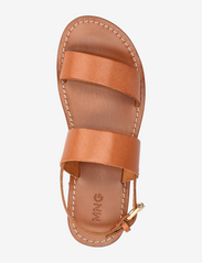 Mango - Leather sandals with straps - sommerkupp - brown - 3