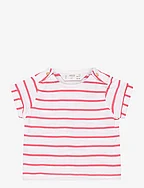 Striped T-shirt - BRIGHT RED