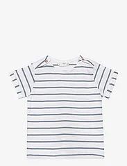 Mango - Striped T-shirt - kortærmede t-shirts - lt-pastel blue - 0