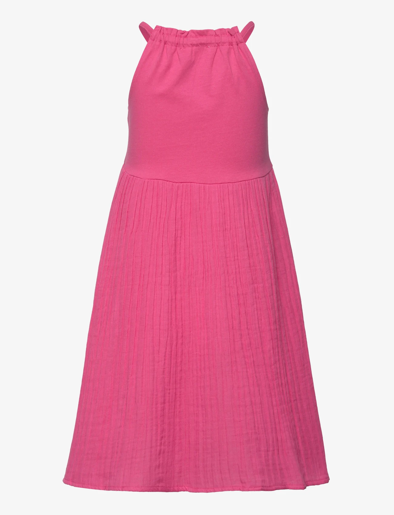 Mango - Cotton-blend dress - Ärmlösa vardagsklänningar - bright pink - 1
