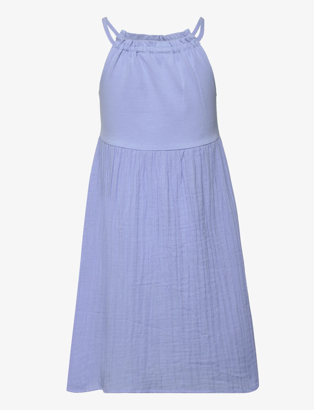 Mango - Cotton-blend dress - medium blue - 1