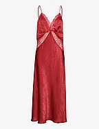 Lace camisole dress - DARK RED