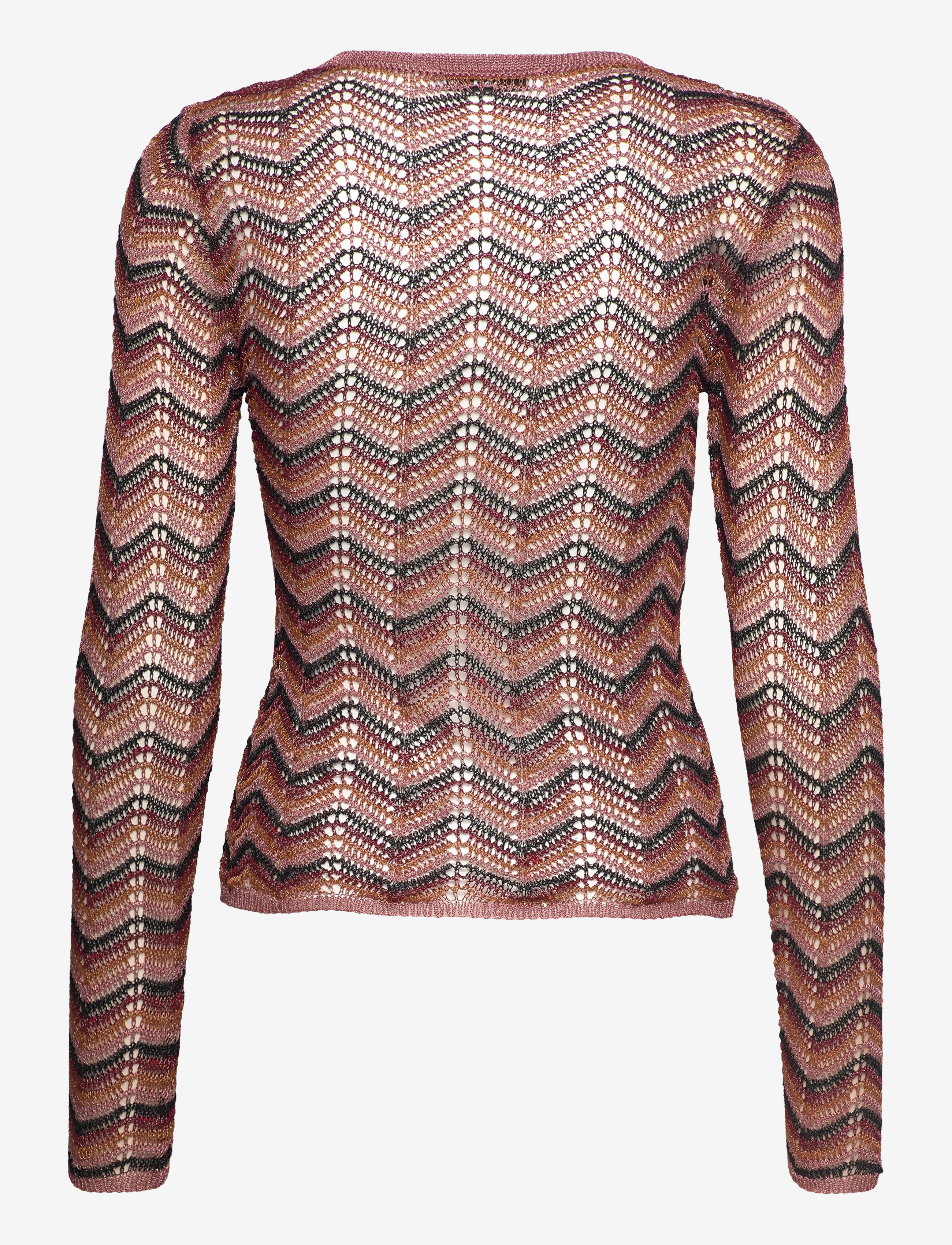 Mango - Openwork lurex sweater - efterårstøj - medium orange - 1