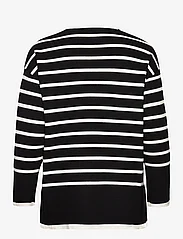 Mango - Oversized striped sweater - alhaisimmat hinnat - black - 1
