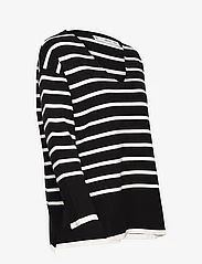 Mango - Oversized striped sweater - alhaisimmat hinnat - black - 3