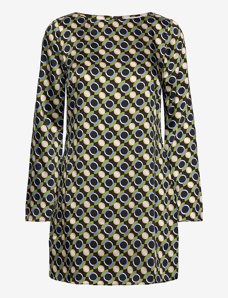 Mango - Printed short dress - partykleider - black - 0