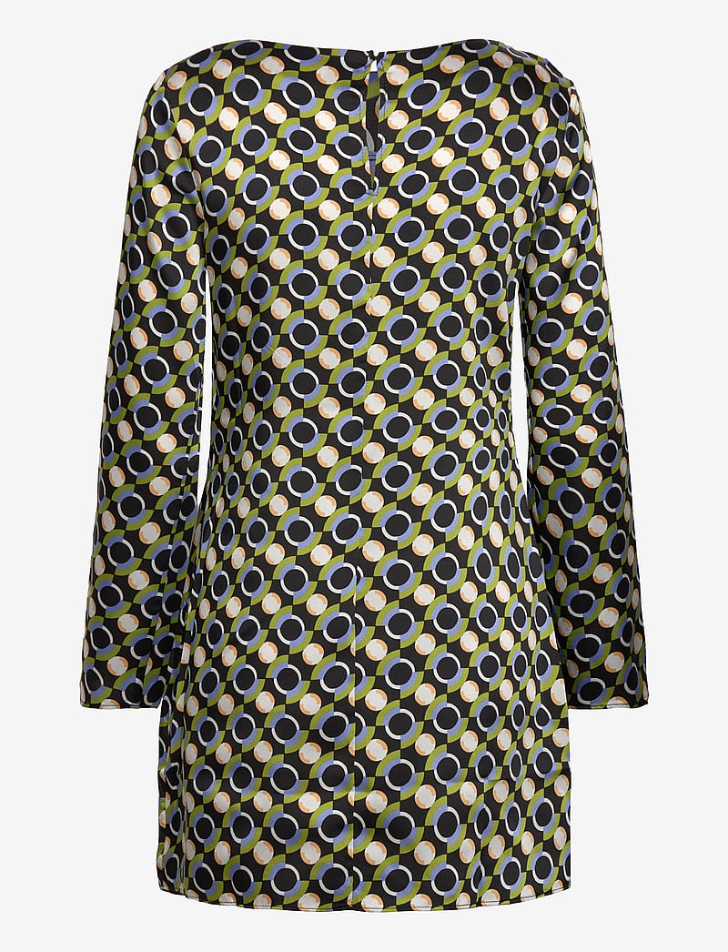 Mango - Printed short dress - partykleider - black - 1