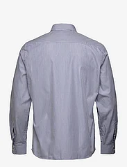 Mango - Slim fit striped cotton shirt - penskjorter - navy - 1