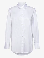 Oversize cotton shirt - WHITE