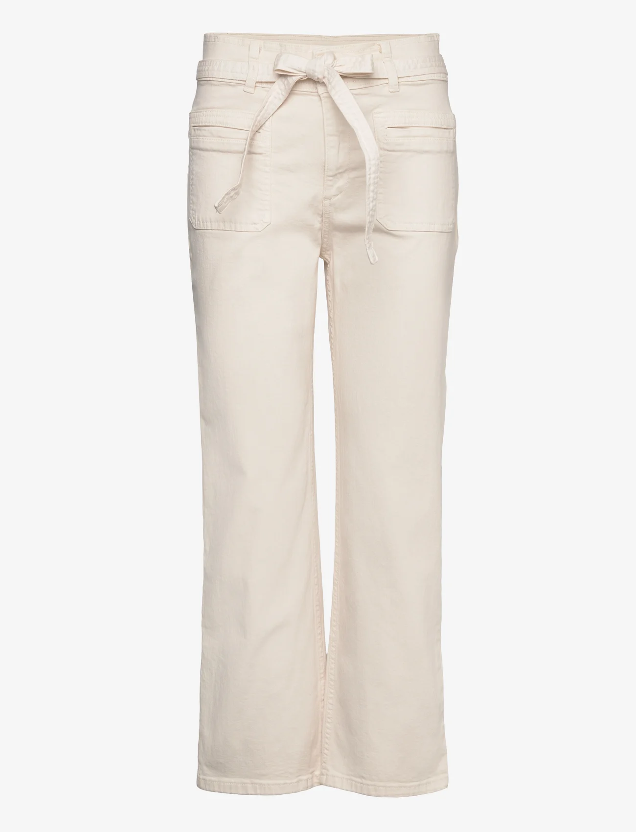 Mango - Straight-leg jeans with bow detail - bootcut jeans - light beige - 0
