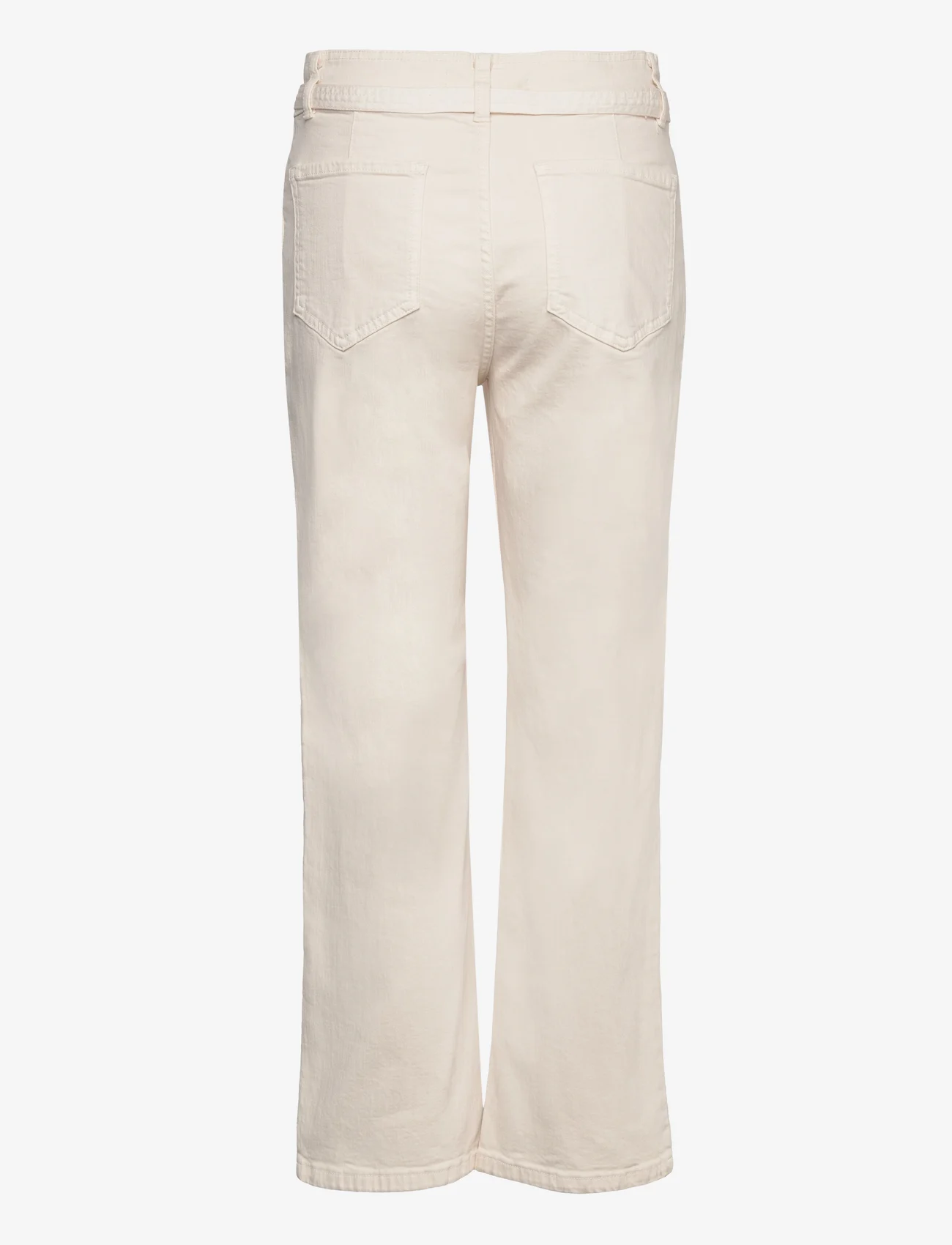 Mango - Straight-leg jeans with bow detail - laveste priser - light beige - 1