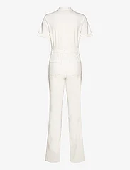 Mango - Denim zipper jumpsuit - kvinder - light beige - 1