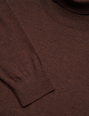 Mango - 100% merino wool sweater - stickade basplagg - dark brown - 2