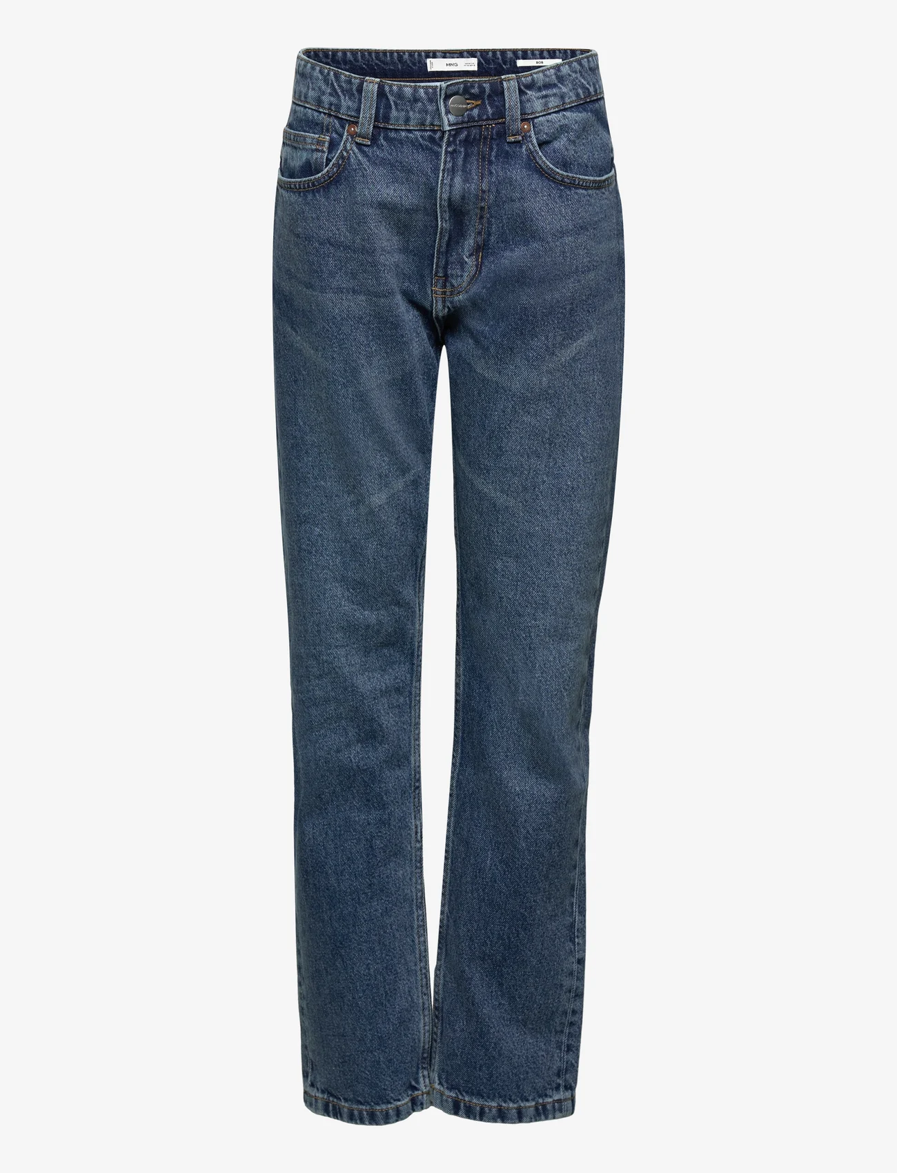 Mango - Bob straight-fit jeans - suorat farkut - dark denim - 0