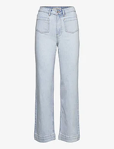 Wideleg jeans with pockets, Mango