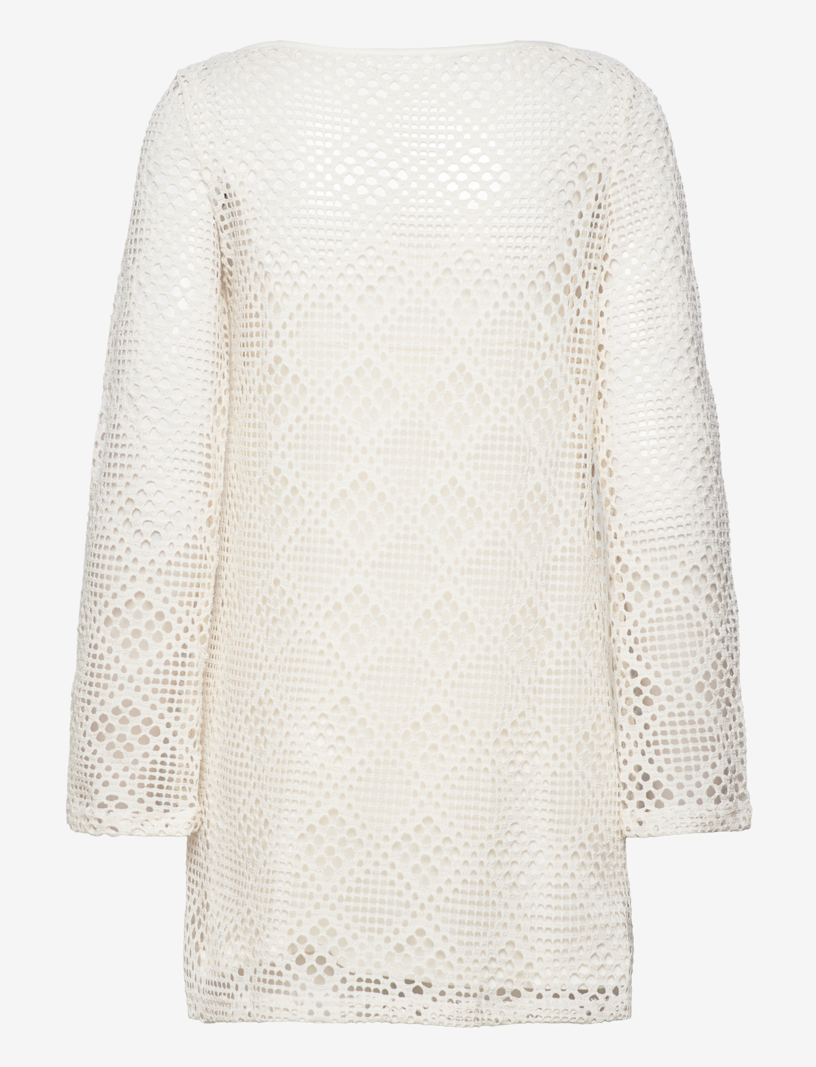 Mango - Geometric-pattern openwork dress - laveste priser - light beige - 1