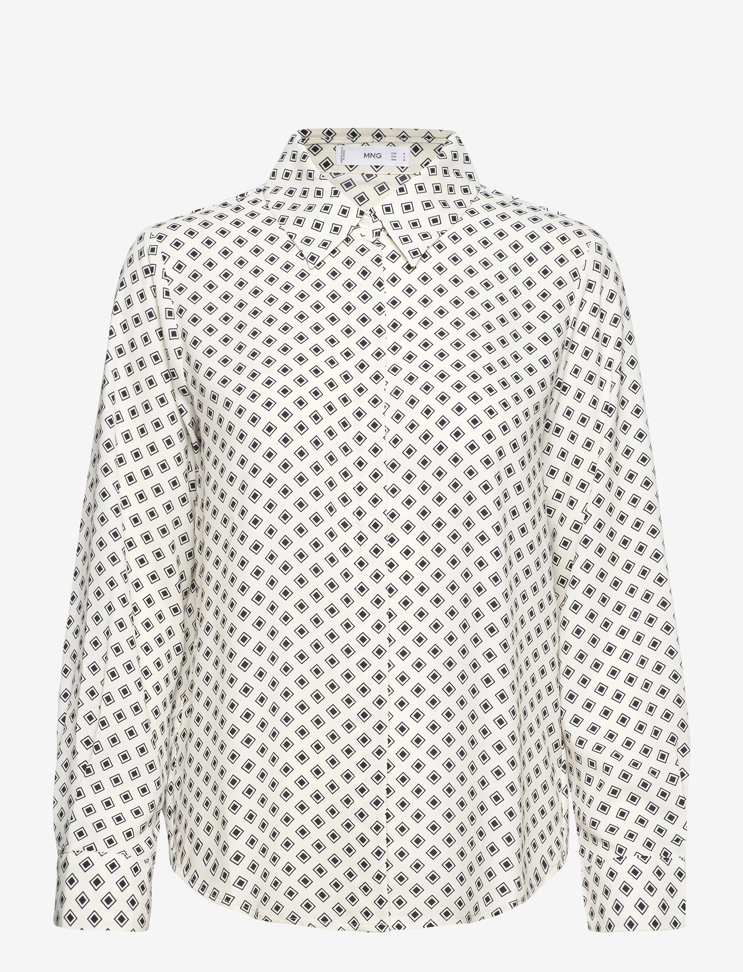 Mango - Buttoned flowy shirt - langermede skjorter - medium brown - 0