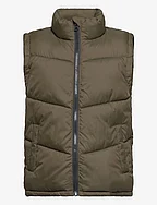 Quilted gilet - BEIGE - KHAKI