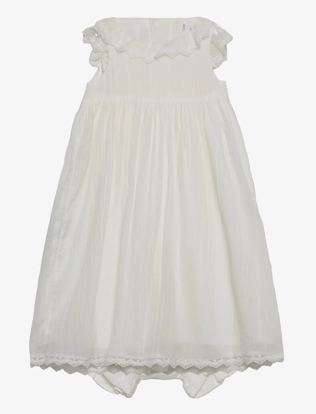 Mango - Skirt with embroidered details and frog - baby-kjoler uten ermer - natural white - 0