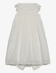 Mango - Skirt with embroidered details and frog - Ärmlösa babyklänningar - natural white - 0