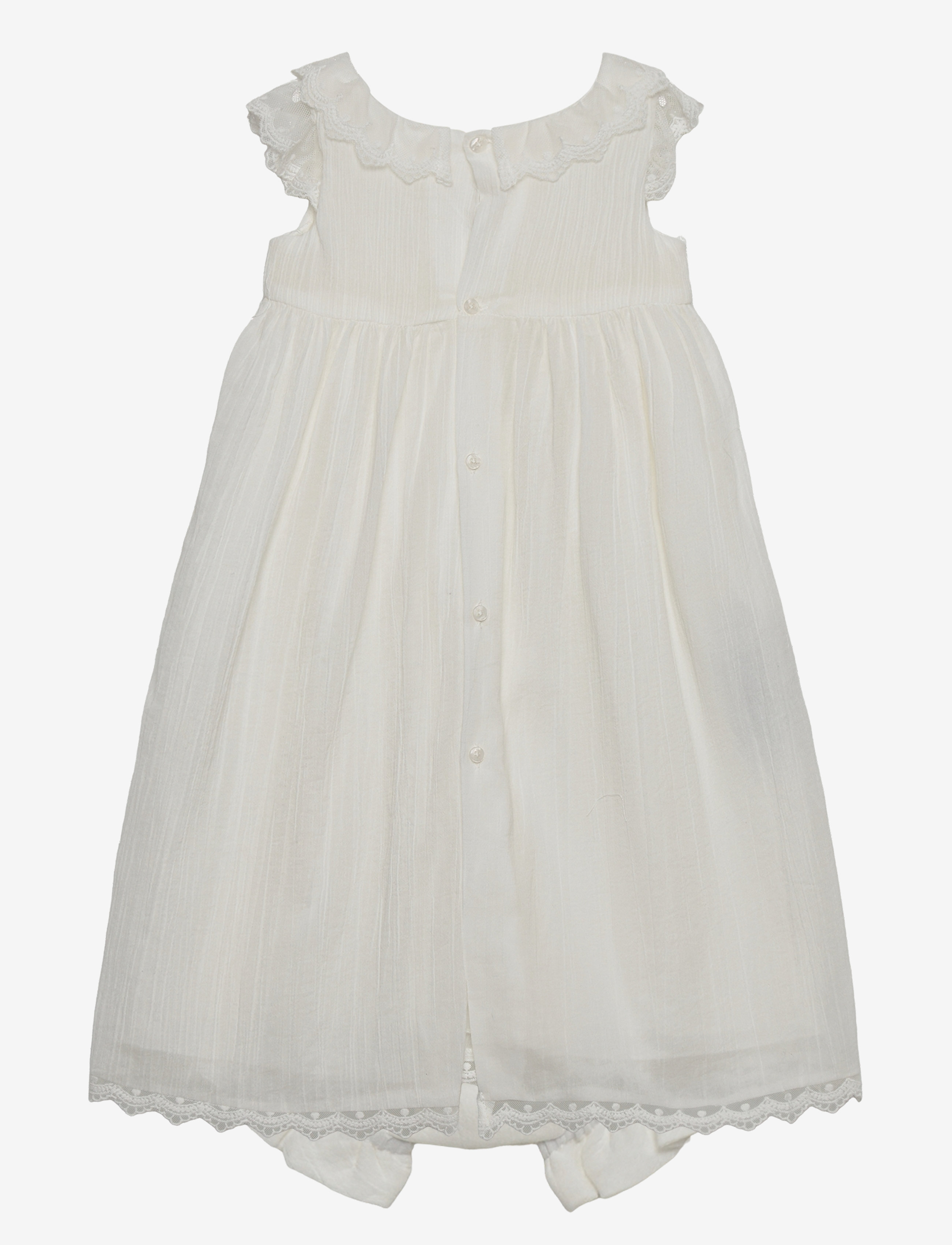 Mango - Skirt with embroidered details and frog - Ærmeløse babykjoler - natural white - 1