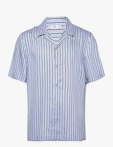 Regular-fit striped bowling shirt, Mango
