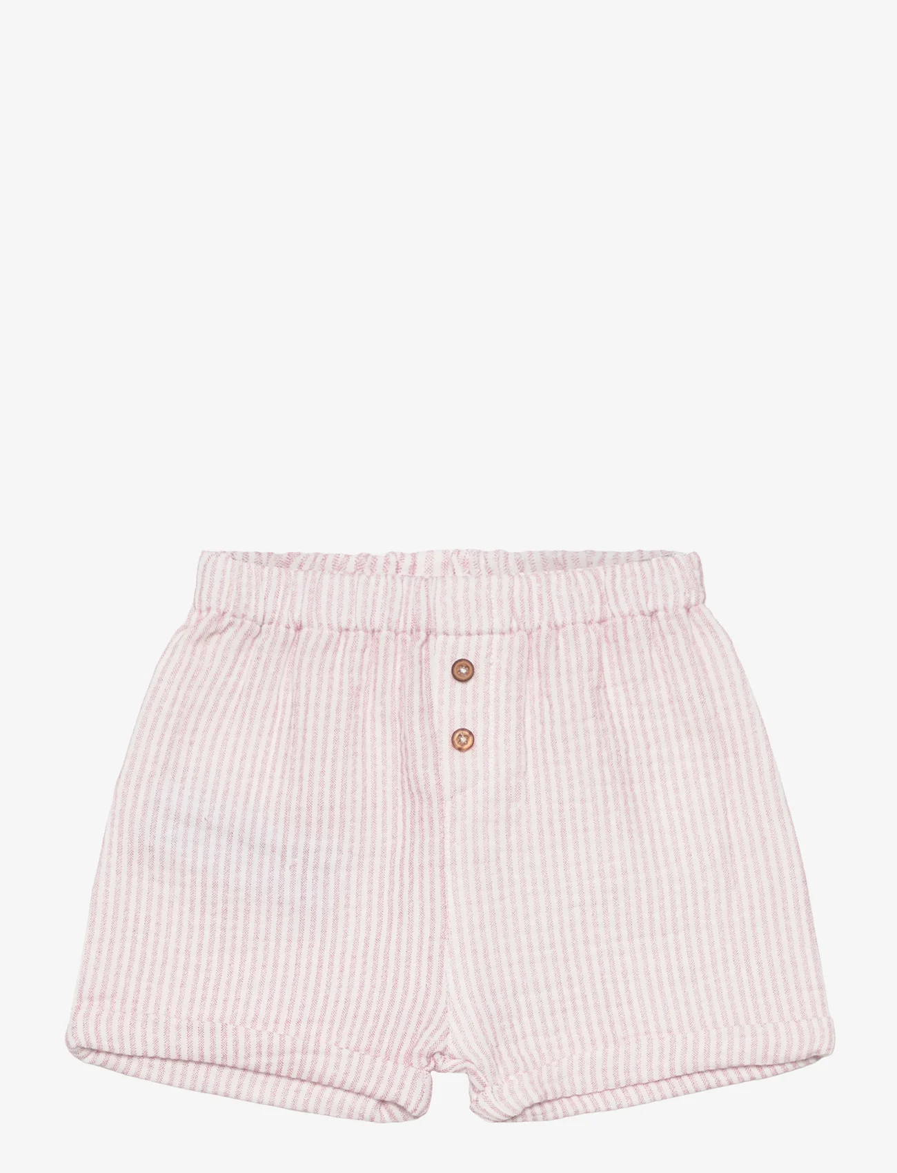 Mango - Cotton striped shorts - sweatshorts - white - 0