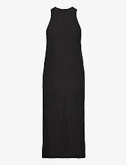 Mango - Knit openwork sweater - strikkede kjoler - black - 1