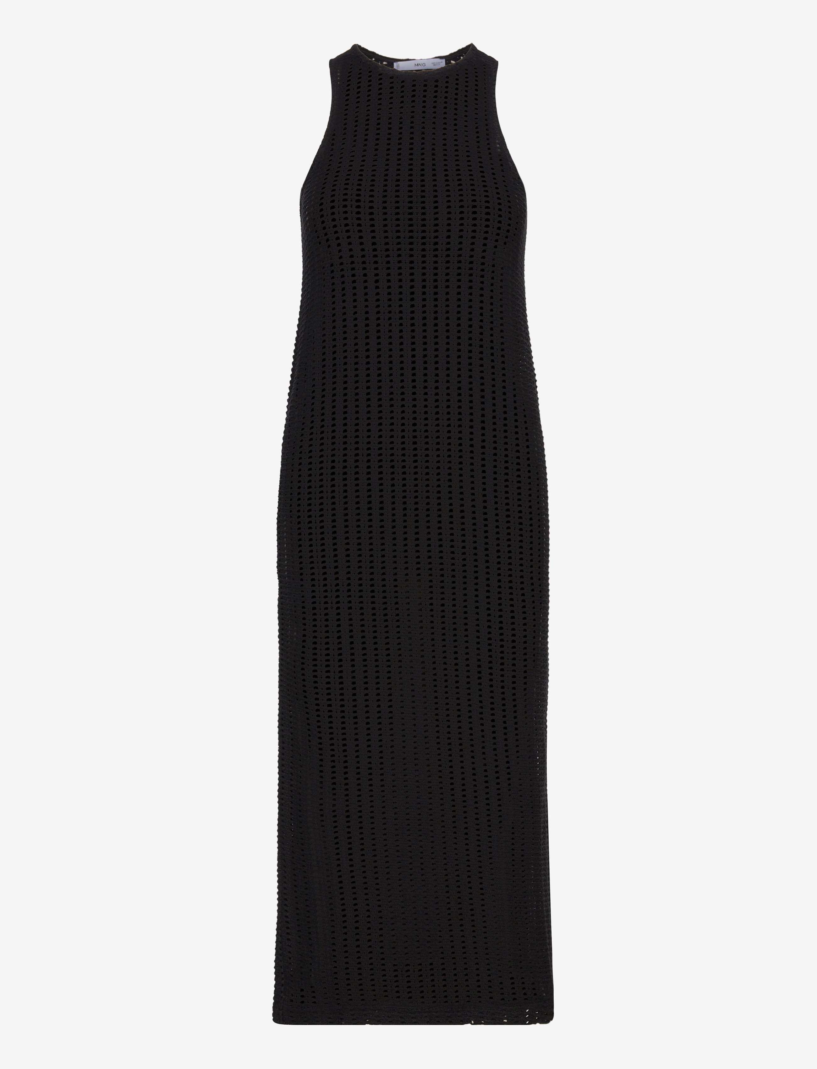 Mango - Knit openwork sweater - black - 0