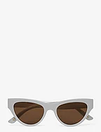 Cat-eye sunglasses - WHITE