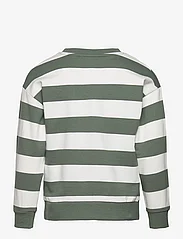 Mango - Striped cotton-blend sweatshirt - sweatshirts - green - 1