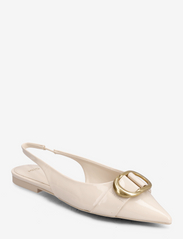 Patent sling back shoes - WHITE