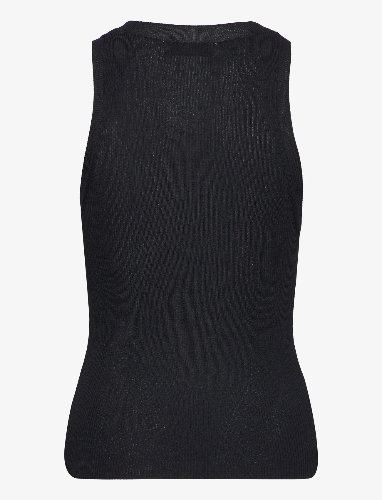 Mango - Knitted top with wide straps - de laveste prisene - black - 1
