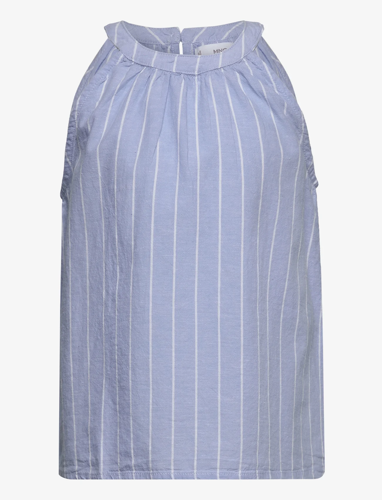 Mango - Striped blouse - gode sommertilbud - medium blue - 0