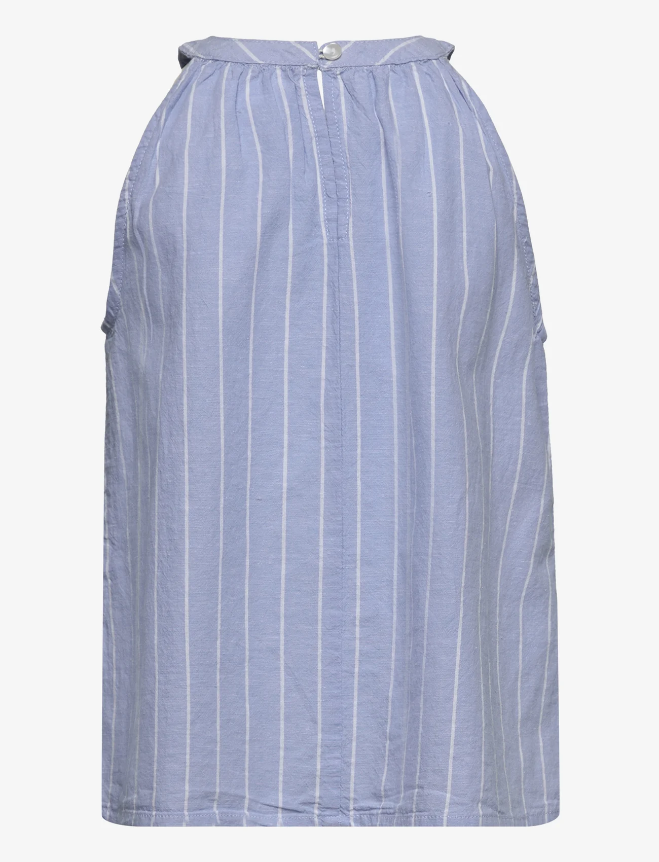 Mango - Striped blouse - gode sommertilbud - medium blue - 1