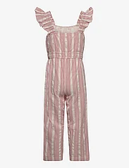 Mango - Striped cotton jumpsuit - sommarfynd - red - 1
