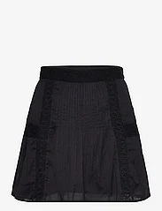 Mango - Ruffled cotton skirt - laveste priser - black - 0