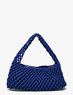 Crochet shoulder bag - BRIGHT BLUE