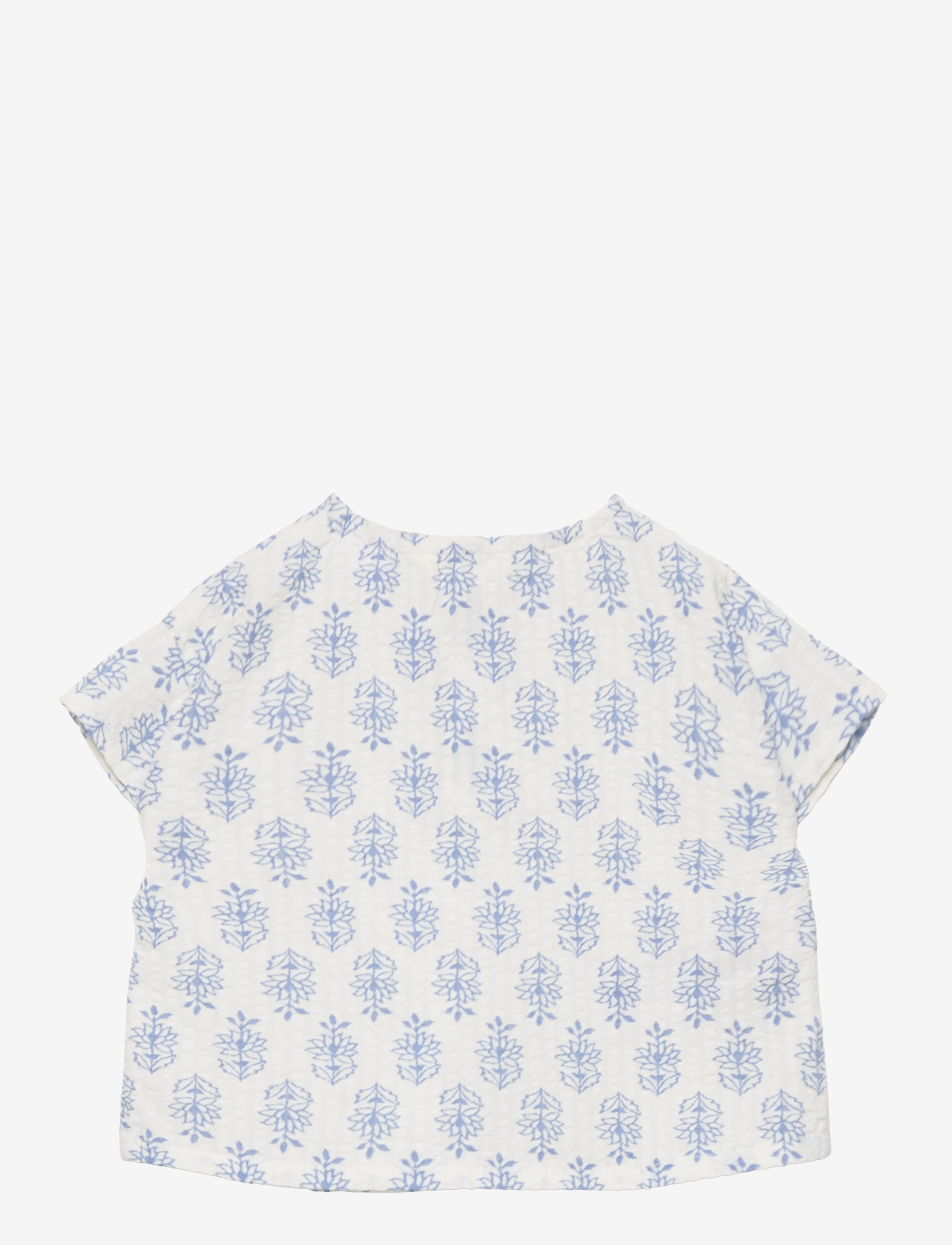 Mango - Floral print shirt - laveste priser - lt-pastel blue - 1