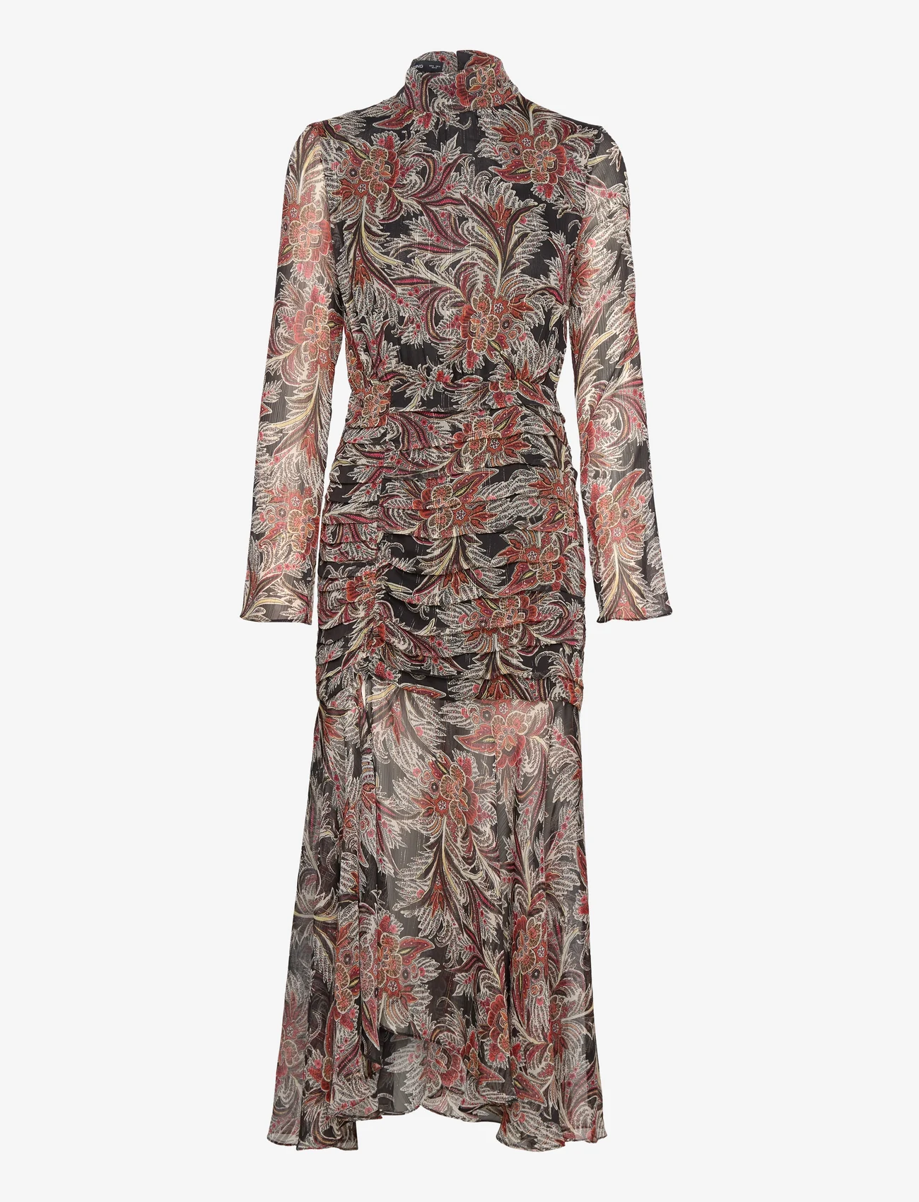 Mango - Paisley print dress - maxikjoler - black - 0