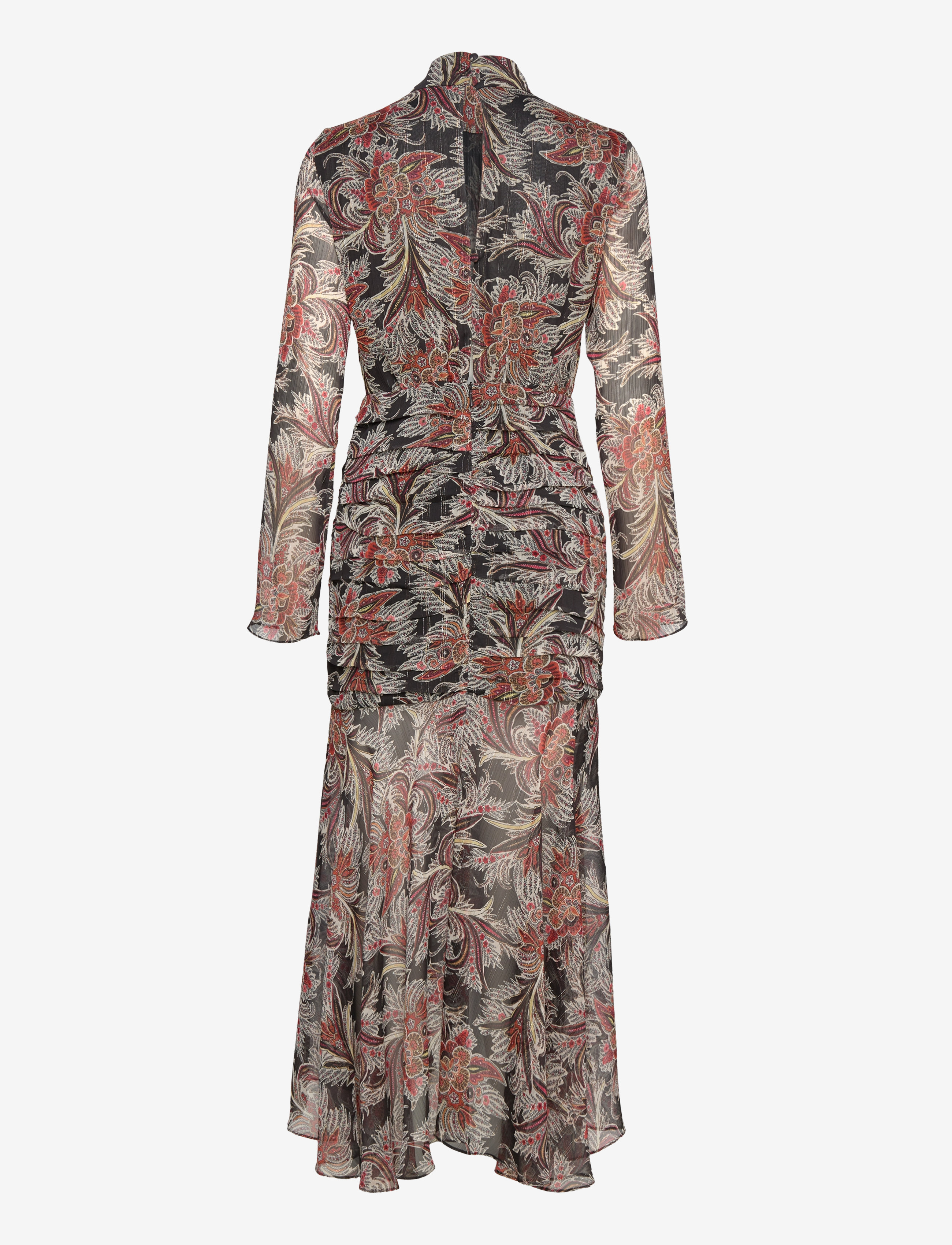 Mango - Paisley print dress - maxi kjoler - black - 1