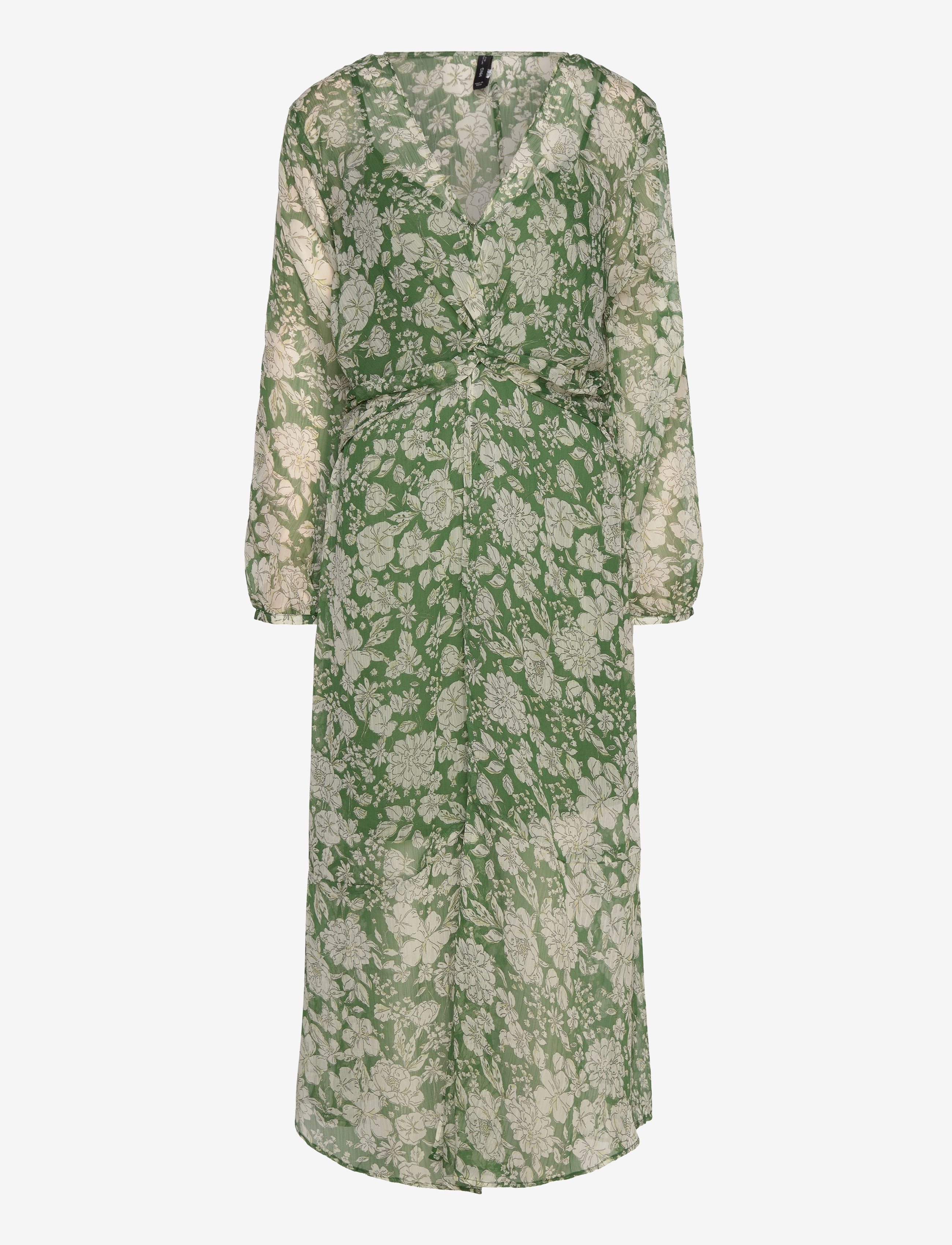 MANGO Midi Printed Kleid Grün - XS - Damen