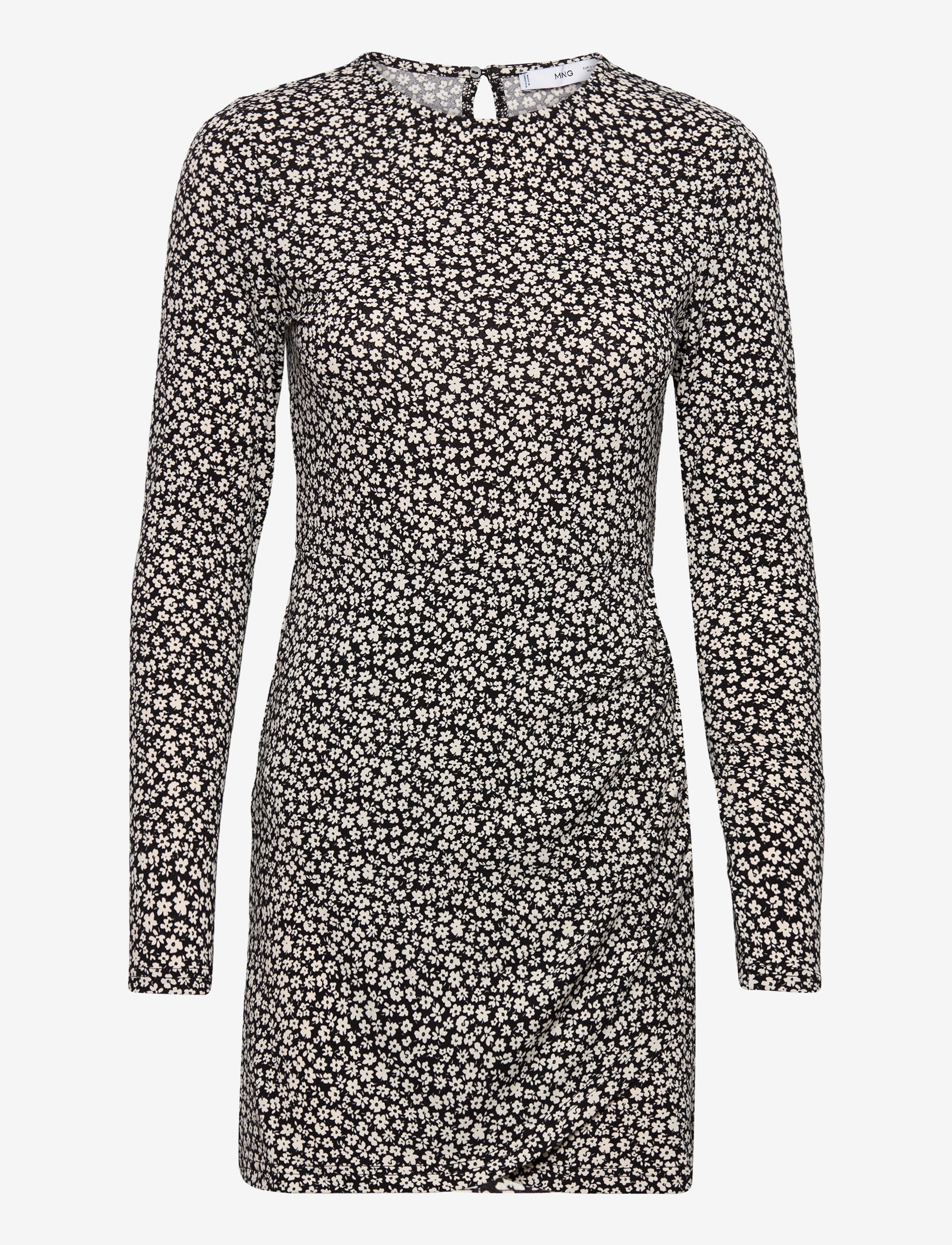 MANGO Flower Print Kleid Beige - S - Damen