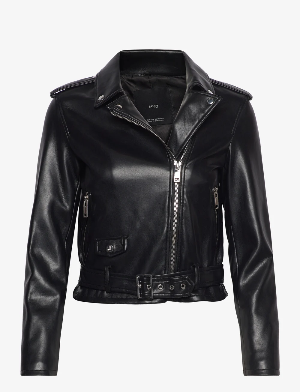 Leather 2025 jacket mango